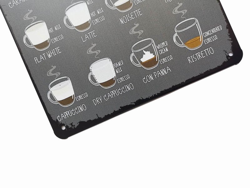 ERLOOD Coffee Bar Decor Sign - Metal Tin Signs for Kitchen, Home, Coffee Station - Image 3
