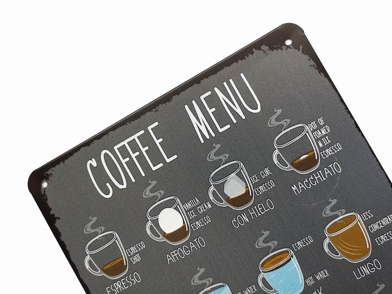 ERLOOD Coffee Bar Decor Sign - Metal Tin Signs for Kitchen, Home, Coffee Station - Image 2