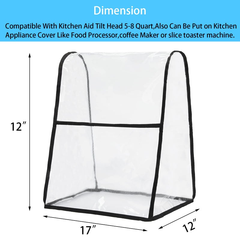 QEES Kitchen Aid Mixer Cover,Kitchen Mixer Cover Compatible with 6-8 Quarts Kitchen Aid Hamilton Stand Mixer,Cover For Kitchen Aid Mixer,Kitchen Mixer Covers.Kitchen Aid Mixer Assecories - Image 2