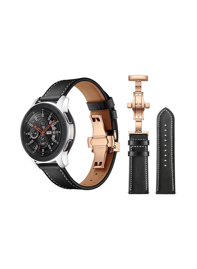 Perfii Stylish Replacement Band For Samsung Galaxy Watch Black - Image 2