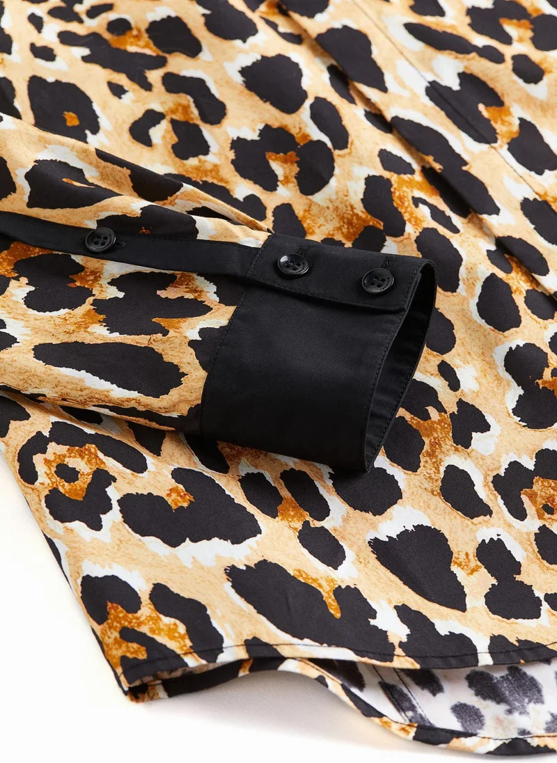 H&M Leopard Print Shirt