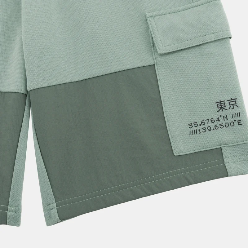 Sun And Sand Sports Green Kids' Hybrid Shorts  | Best Price UAE