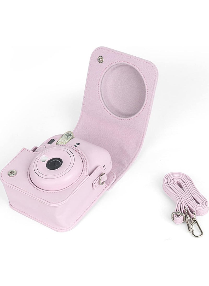 Generic Mini Camera Protective Case Compatible with Fujifilm Instax Mini 12, Instant Camera Case with Adjustable Shoulder Strap, Cute Solid Color Camera Case Compatible with Instax Mini 12 Camera  - Image 5
