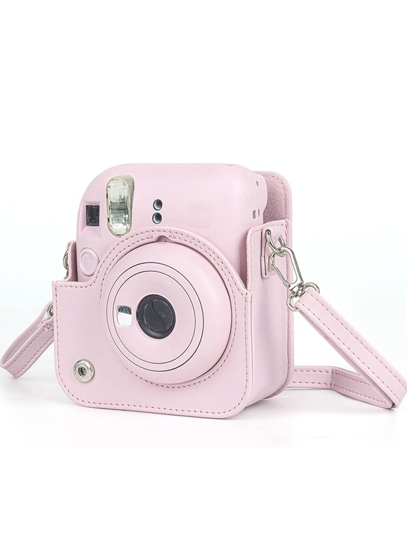 Generic Mini Camera Protective Case Compatible with Fujifilm Instax Mini 12, Instant Camera Case with Adjustable Shoulder Strap, Cute Solid Color Camera Case Compatible with Instax Mini 12 Camera  - Image 4