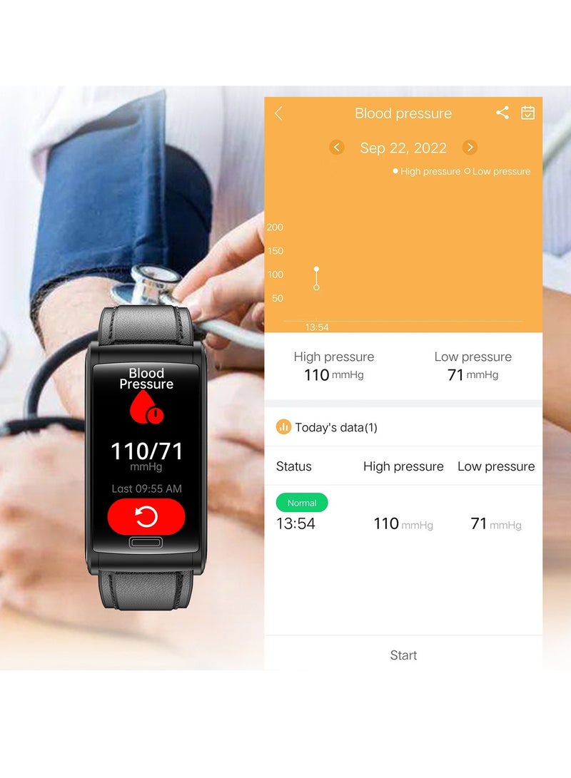 AROAQ E600 Smart Watch , Amoled Display Waterproof Sport Activity Tracker Watch, 1.47" Display Touch Screen Health Tracker Watch With 15 Plus Sports Mode, (blue silicone) - Image 4