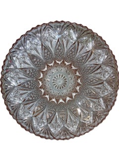 Generic Home decor big Crystal deep pink serving plate for fruits  - Image 2