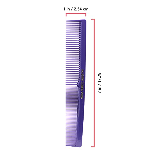 Allegro Combs 420 Barber Set: 12 Hair Cutting and Styling Combs in Purple - Pocket Combs for Stylists - Image 3