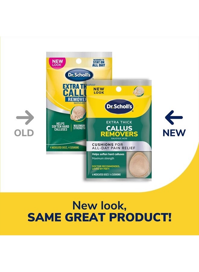 Dr. Scholl's مزيل مسامير القدم السميك للغاية، 4 قطع // يساعد على تليين مسامير القدم الصلبة وتخفيف الألم طوال اليوم  - Image 2