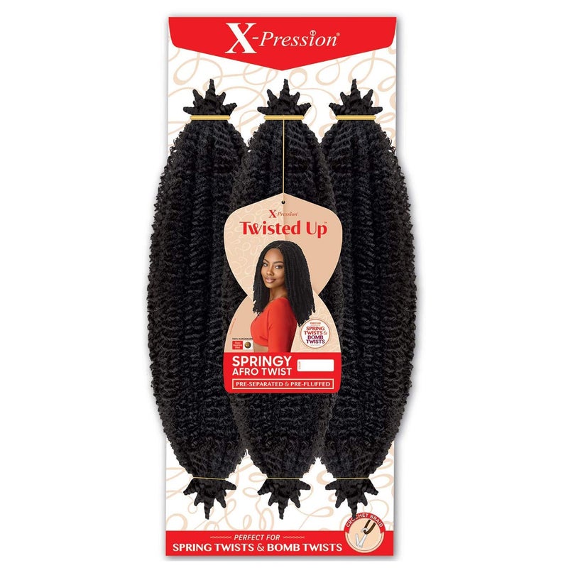 Outre Braids Outre Crochet Braids XPression Twisted Up 3X Springy Afro Twist 16 3Pack 2