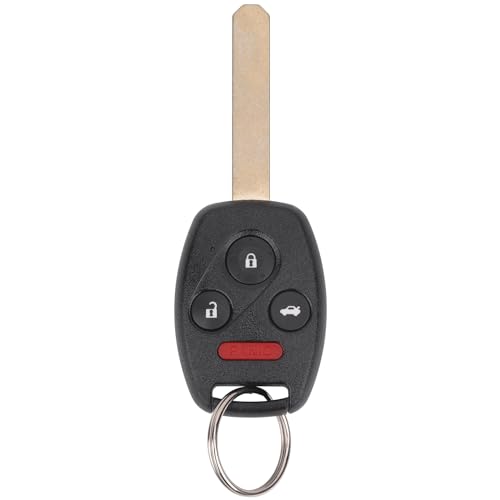 Vurkcy Keyless Entry Remote Control Uncut Car Ignition Key Fob Compatible with Honda Accord 2003-2007, Replacement for OUCG8D-380H-A, 4 Button - Image 1