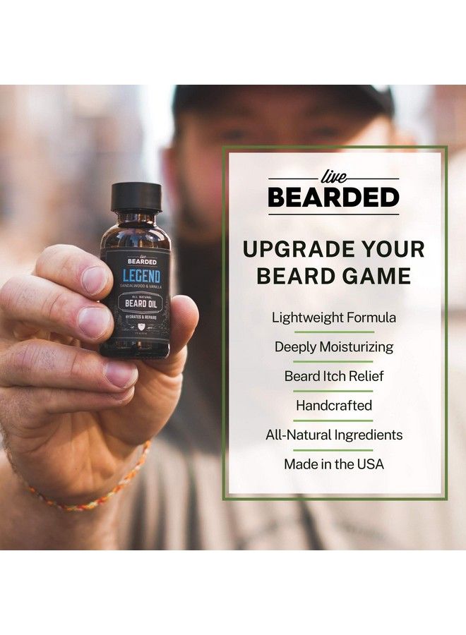 Live Bearded : Beard Oil Straight Up Premium Beard And Skin Care With Jojoba Oil 1 Fl. Oz. Beard Itch And Dry Skin Relief Handcrafted With Allnatural Ingredients Made In The Usa - Image 5