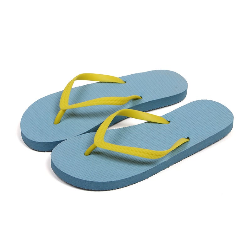 Flip-Flops For Women, Summer Fashion Outer Wear, Cute Korean Style Versatile Beach Sandals, Student Non-Slip Bathroom Flip-Flops - Image 1