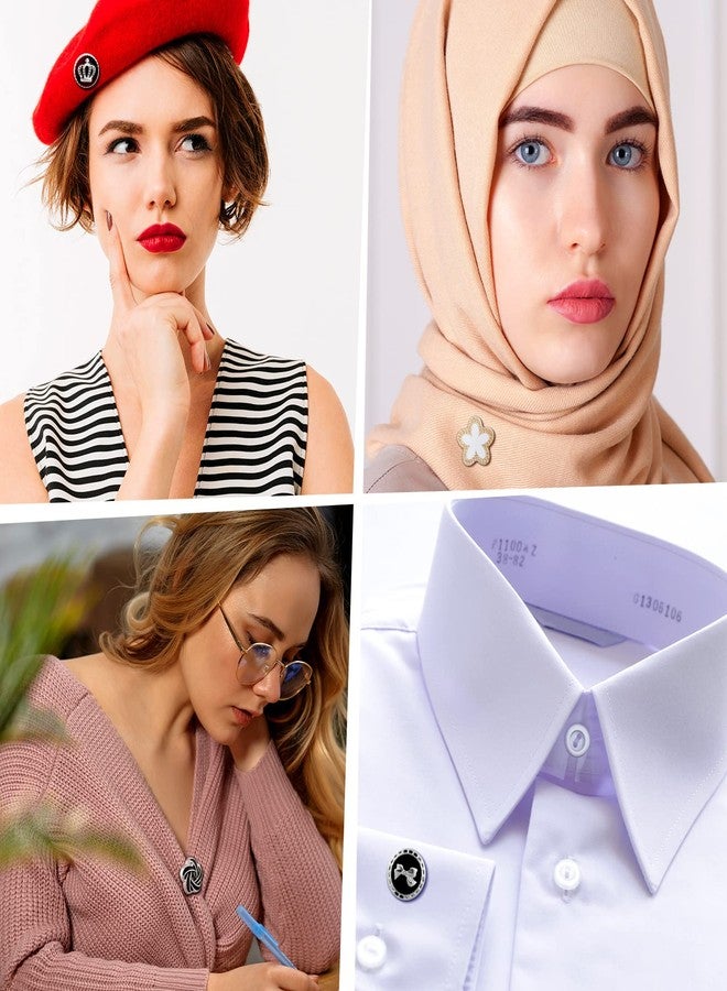 MTLEE 16 Pairs Hijab Magnetic Pins for Women No Snag Multi-use Hijab Magnets Pinless Scarf Magnets Pin Buttons Brooch Clasps for Clothing Scarves Headscarf Hats Shirt Collars Shawls - Image 4