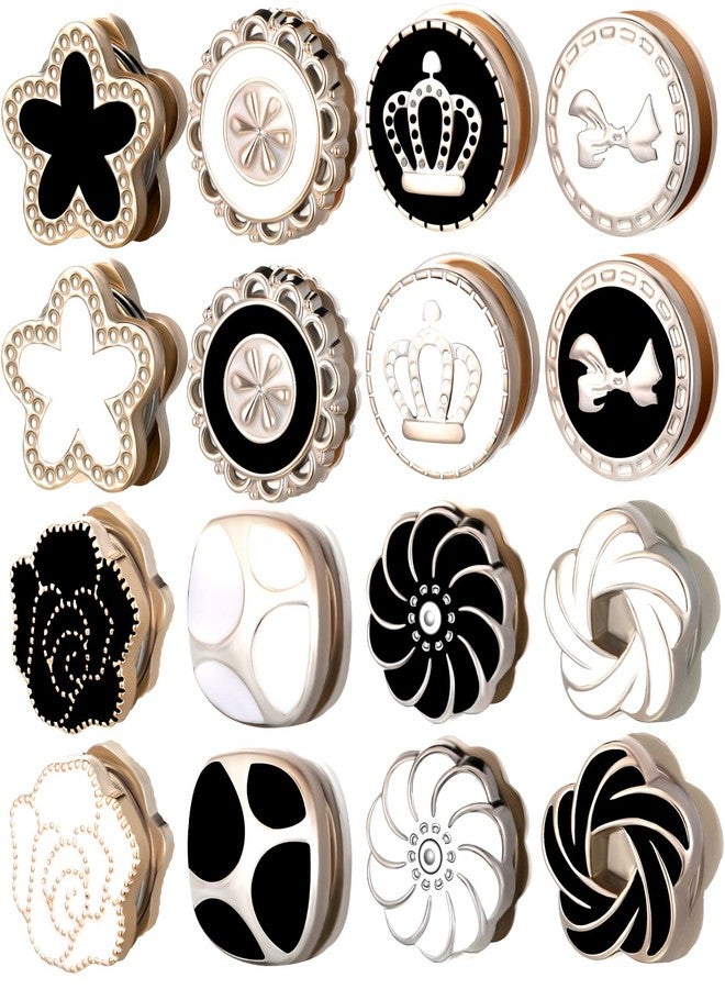 MTLEE 16 Pairs Hijab Magnetic Pins for Women No Snag Multi-use Hijab Magnets Pinless Scarf Magnets Pin Buttons Brooch Clasps for Clothing Scarves Headscarf Hats Shirt Collars Shawls - Image 1