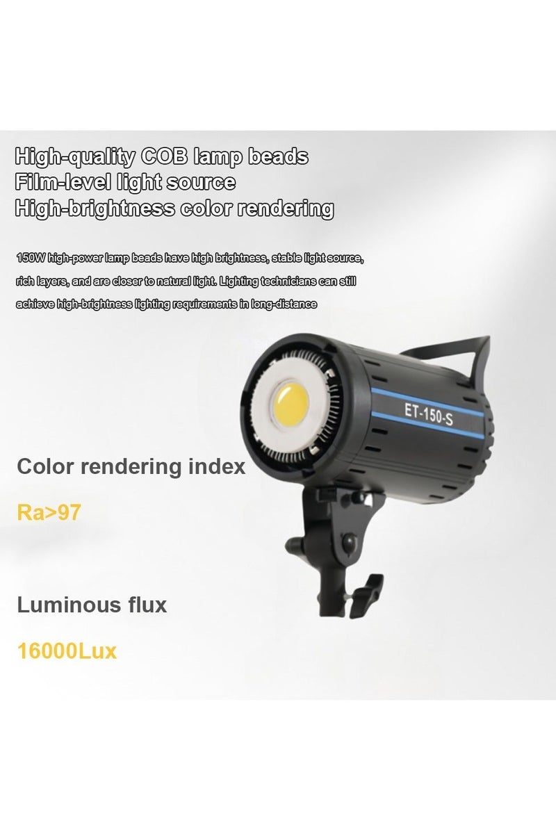 غرانفين ضوء LED احترافي للتصوير والفيديو بقوة 150 واط، مع تحكم لاسلكي عن بعد، ثنائي اللون (2700K-6500K)، مؤشر تجسيد ألوان عالي (CRI +85)، هيكل معدني وتشتيت حراري فعال للتصوير والفيديو والبث المباشر - Image 3