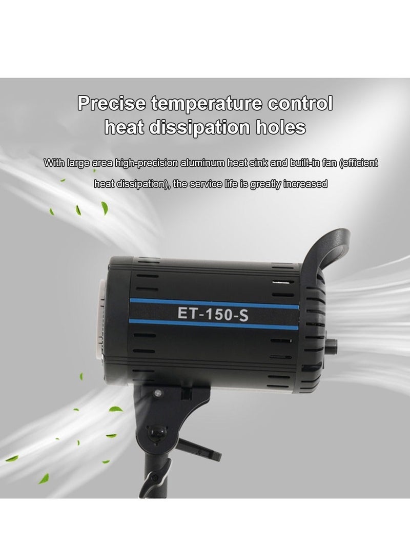 غرانفين ضوء LED احترافي للتصوير والفيديو بقوة 150 واط، مع تحكم لاسلكي عن بعد، ثنائي اللون (2700K-6500K)، مؤشر تجسيد ألوان عالي (CRI +85)، هيكل معدني وتشتيت حراري فعال للتصوير والفيديو والبث المباشر - Image 5