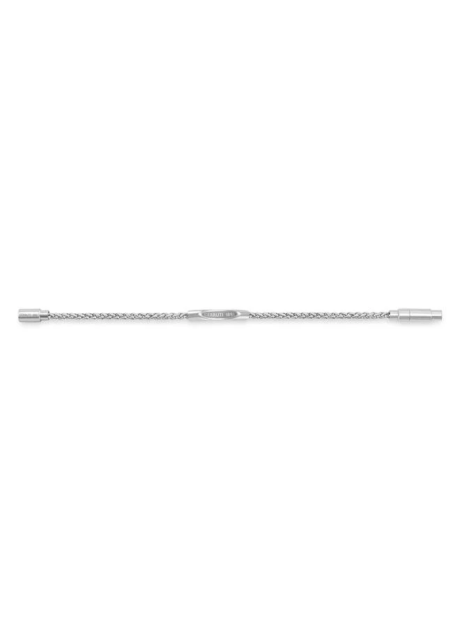 CERRUTI 1881 Matteo Silver Plated Stainless Steel Chain Bracelet for Men 180mm