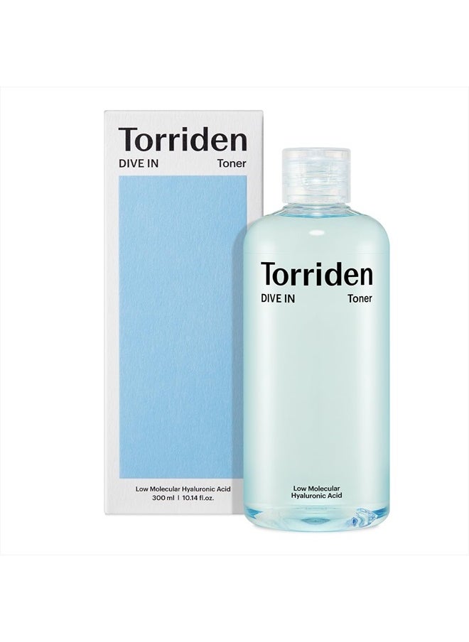 Torriden Dive-in Low-Molecular Hyaluronic Acid Toner 10.14 fl oz | Low pH Facial Toning Water That Hydrates and Moisturizes Sensitive, Dehydrated, Oily Skin | Vegan Korean Skin Care  - Image 1
