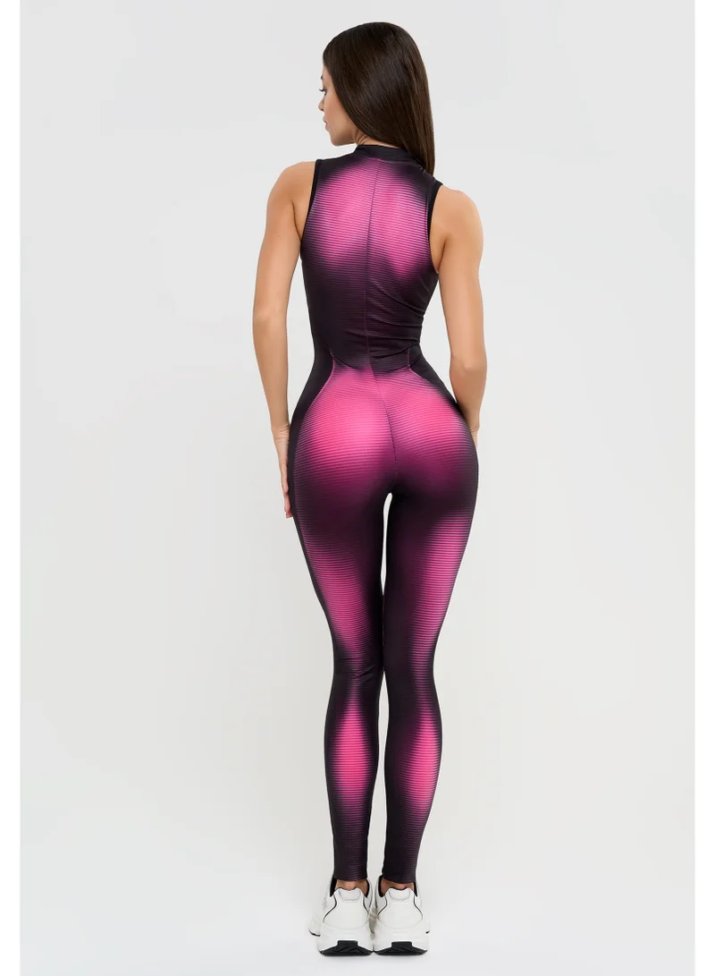 Bona Fide Halter Pink Halter Gym Jumpsuit for Women for Women | Best Price UAE