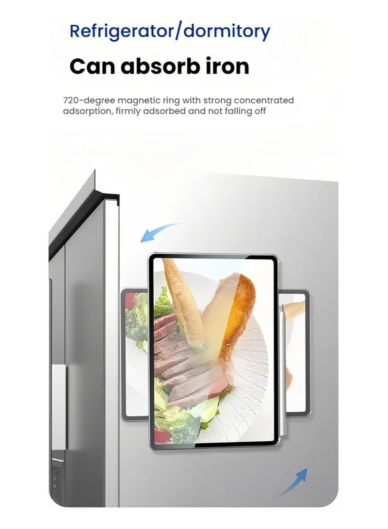 Protective Case Compatible with Xiaomi 7spro 12.5″ 2025 【Pencil Support】, Hybrid Removable Magnetic Tri-Fold Stand Cover, Matte Transparent Back, Auto Wake/Sleep - Image 4