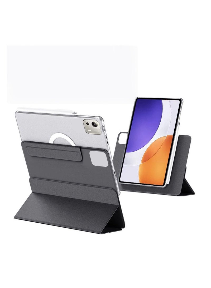 Protective Case Compatible with Xiaomi 7spro 12.5″ 2025 【Pencil Support】, Hybrid Removable Magnetic Tri-Fold Stand Cover, Matte Transparent Back, Auto Wake/Sleep - Image 1