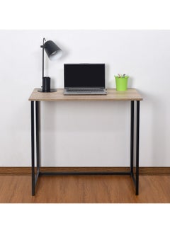 Home Gallery Foldable Table In Black Powder Coating  Brown  - Image 2