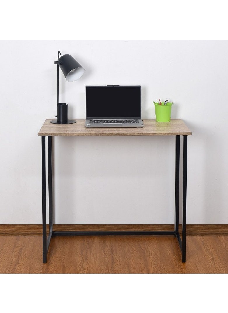 Home Gallery - Foldable Table In Black Powder Coating  Brown - Image 1