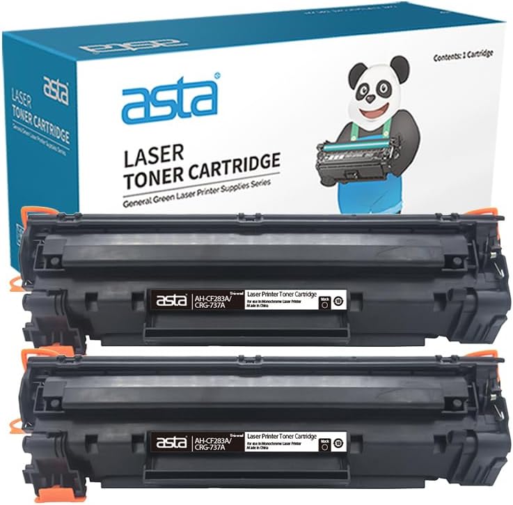 Asta 2PCS 83A CF283A Universal 737 CRG-737 Toner Cartridge Compatible For HP Canon LaserJet MF223 M224 MF226dn MF229dw MF235 MF236 MF237 MF240 MF244 MF245 MF246 MF241d MF244dw - Image 1