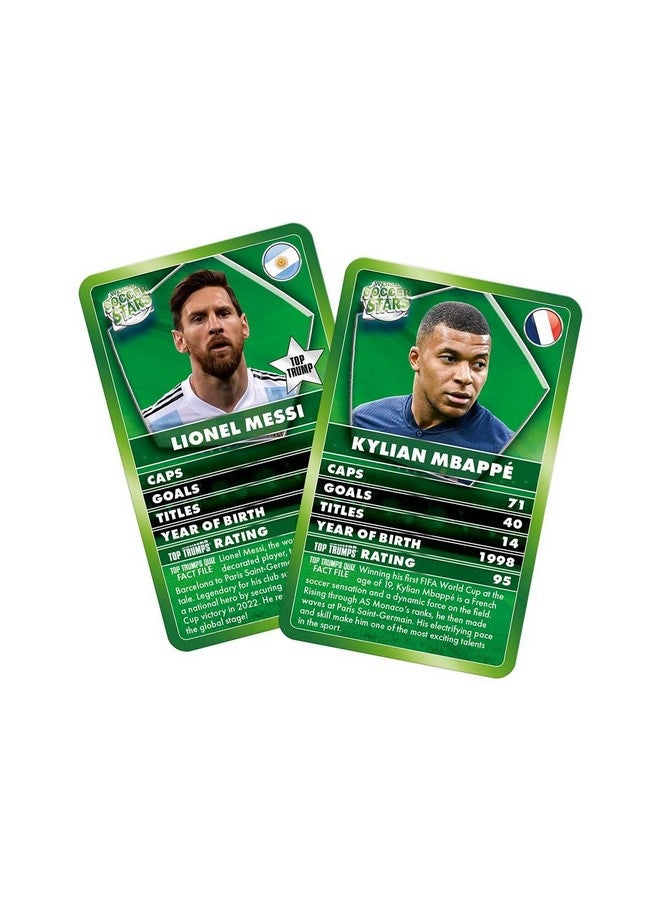 Top Trumps Top Trumps Card Game World Soccer Stars - Family Games for Kids and Adults - Learning Games - Kids Card Games for 2 Players and More - Kid War Games - Card Wars - for 6 Plus Kids - Image 2