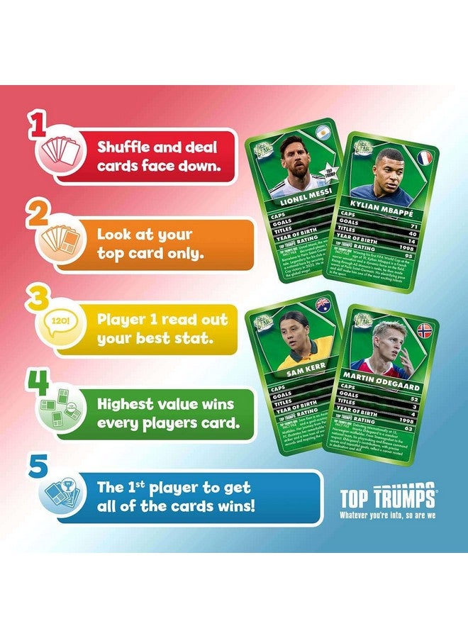 Top Trumps Top Trumps Card Game World Soccer Stars - Family Games for Kids and Adults - Learning Games - Kids Card Games for 2 Players and More - Kid War Games - Card Wars - for 6 Plus Kids - Image 5