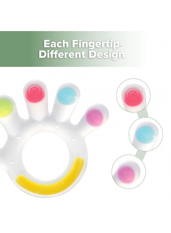 Haakaa Palm Teether - Soft Silicone Baby Soothing Teether Pacifier - Frozen Teething Toy for 3M+ Babies - BPA Free (1 Pack) - Image 2