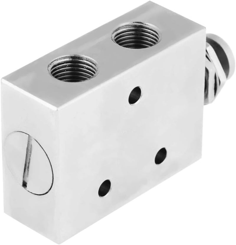 Wal front Premium 2-Position 3-Way Toggle Valve, CNC Machined Pneumatic Air Control Valve with Knob Operation for Industrial Applications, Mechanical Lever Arm Design - Image 5