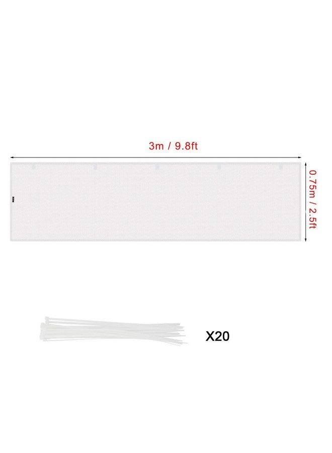 سي ام شبكة أمان للأطفال من CM، شبكة حماية للشرفة، شبكة حماية للسلالم، درابزين شبكي، واقي أمان مع أربطة سحابية لحماية ألعاب الحيوانات الأليفة والرضع من السقوط، للاستخدام الداخلي والخارجي - Image 1