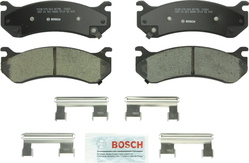 BOSCH BC785 QuietCast Premium Ceramic Disc Brake Pad Set - Compatible with Select Cadillac Escalade; Chevrolet Avalanche, Express, Silverado, Suburban, Tahoe; GMC Savana, Sierra, Yukon XL + More - Image 5
