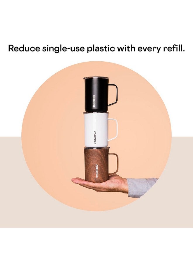 Corkcicle x Rifle Paper Co. Triple Insulated Coffee Mug with Lid and Handle, Garden Party, 16 oz - Stainless Steel Travel Mug Keeps Beverages Hot for 3+ Hours - Non-Slip, Easy-Grip, Spill-Resistant - Image 5