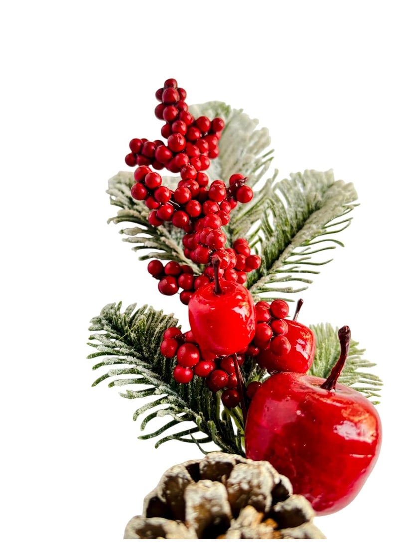 PartyToko PartyToko Christmas Berry Artificial Flowers Simulation Pine Grass with Red Fruits Perfect for Christmas Decorations and Home Decor 1pcs  - Image 4