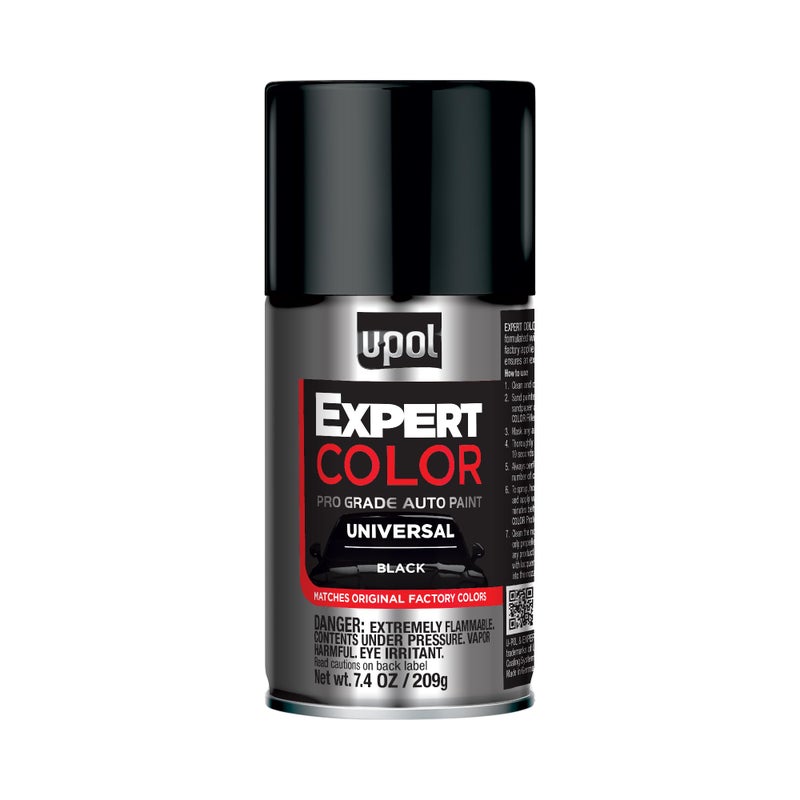 U-POl UPOL Expert Color Universal Automotive Spray Paint Professional Grade LongLasting EasyToUse Black - Image 3