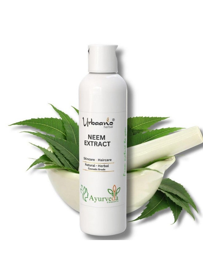 Urbaano Herbal Pure Neem Liquid Extract Natural Ingredient for DIY Skin, Hair & Body Care Products making Soap, Lotion, Serum, Face wash (200ml) - Image 1