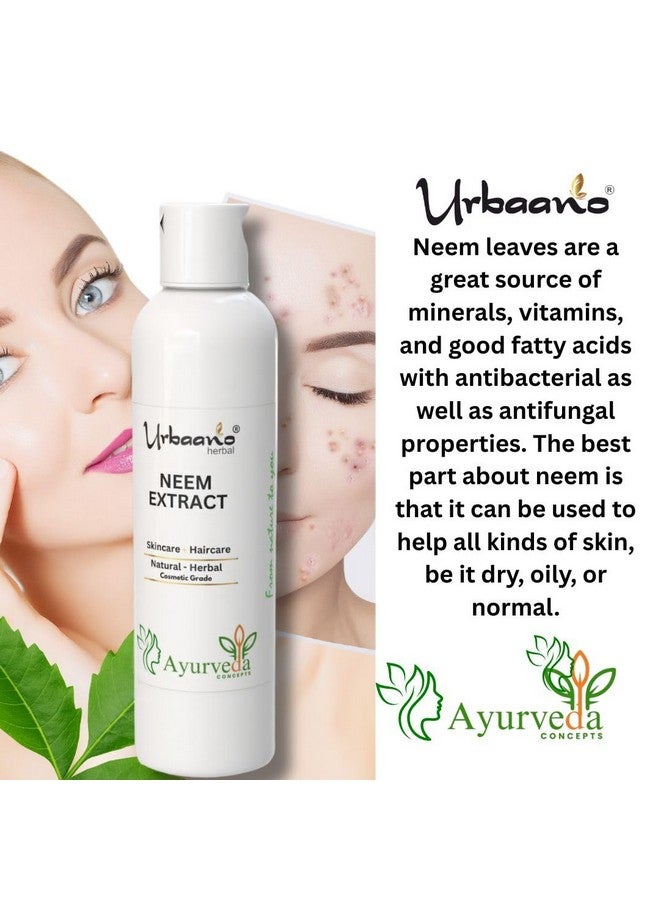 Urbaano Herbal Pure Neem Liquid Extract Natural Ingredient for DIY Skin, Hair & Body Care Products making Soap, Lotion, Serum, Face wash (200ml) - Image 4