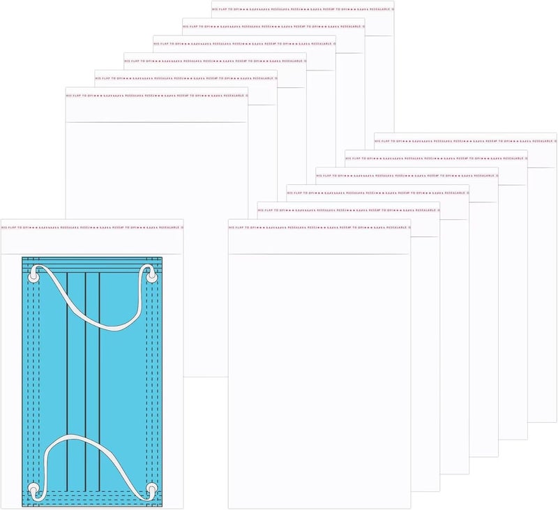 أكياس سيلوفان 5 × 7 بوصة، أكياس قابلة للإغلاق 300 قطعة، أكياس ذاتية اللصق لتغليف المخبوزات والبسكويت والحلوى والهدايا، 9 أحجام للاختيار من بينها - Image 1