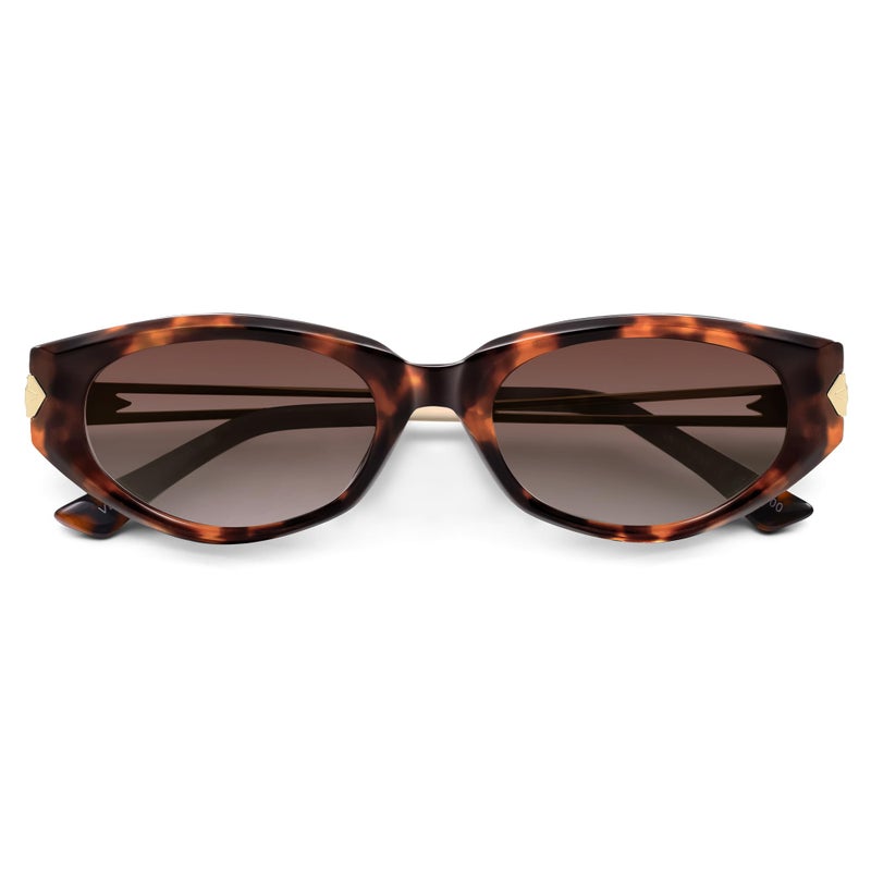 VANLINKER Polarized Trendy Fashion Small Oval Cat Eye Sunglasses for Women 2025 Retro Vintage Shades VL9863,Tortoise Frame Brown Lens - Image 4