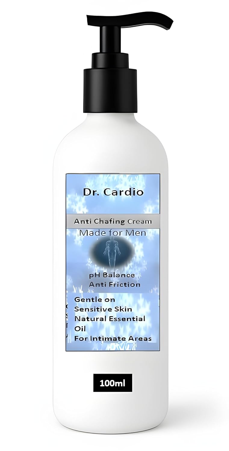 Dr Cardio Dr Cardio Anti Chafing Cream for Men Sweat Friction Protection LongLasting Moisturizing Balm for Thighs Underarms Skin - Image 1
