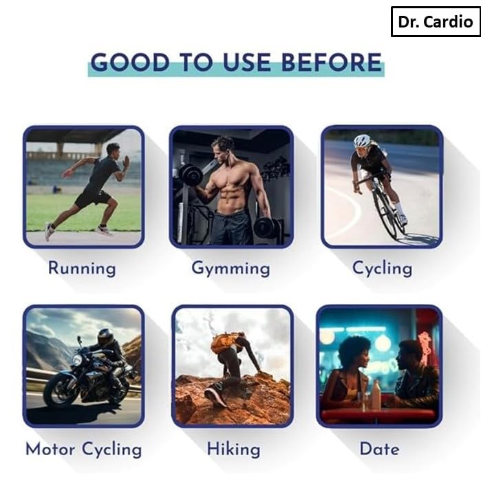 Dr Cardio Dr Cardio Anti Chafing Cream for Men Sweat Friction Protection LongLasting Moisturizing Balm for Thighs Underarms Skin - Image 3