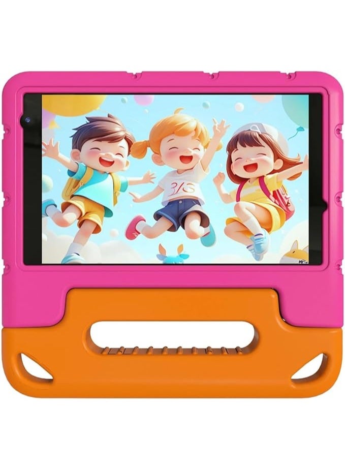 Kids Tablet VN-7, 8-Inch Android 13 Tablet for Kids, 4GB RAM 64GB Storage, 4000mAh Battery, Dual Camera, WiFi, Educational Parental Control Tablet for Children - Pink
