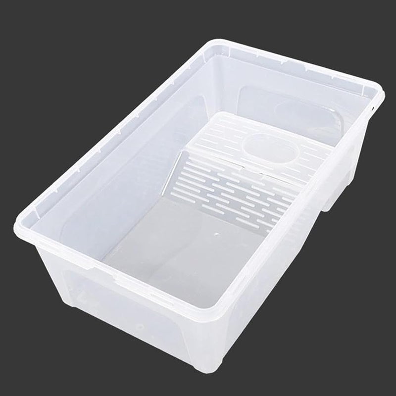 Small Turtle Tank Aquarium Reptile Habitat with Hatching and Breeding Area - Image 5