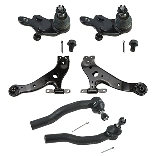 TRQ Front Steering & Suspension Kit Ball Joint Control Arm Tie Rod Compatible with 2007-2012 Lexus ES350 2005-2012 Toyota Avalon 2007-2011 Camry - Image 1