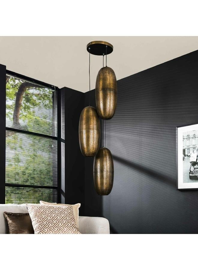 لوفت مصباح معلق متدرج 3 لتر كوزميك برونز عتيق-7032 - Image 1