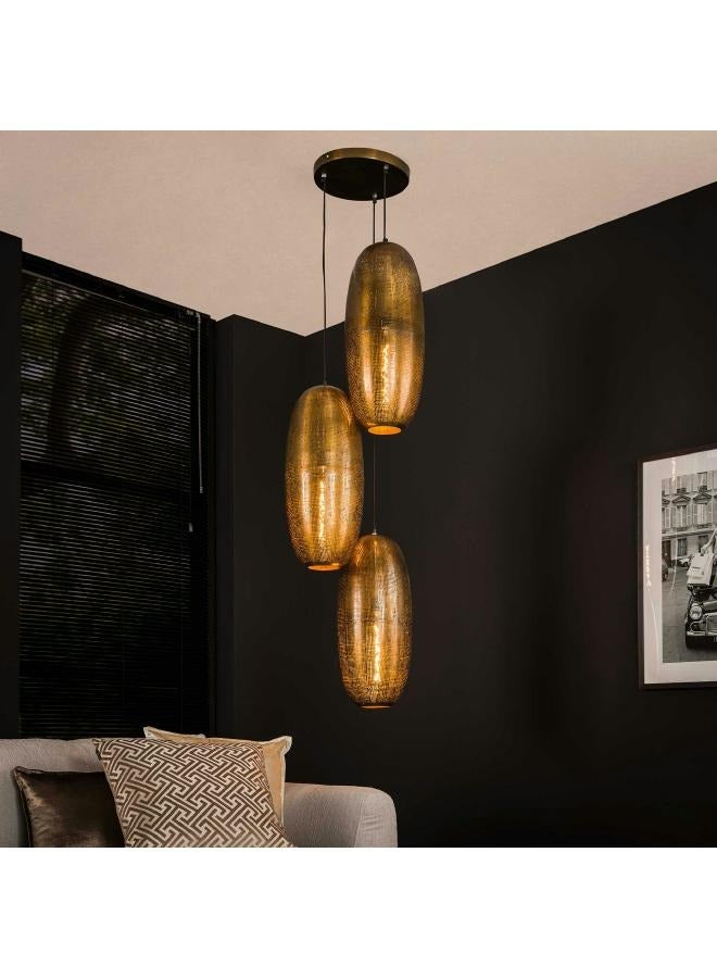 لوفت مصباح معلق متدرج 3 لتر كوزميك برونز عتيق-7032 - Image 2