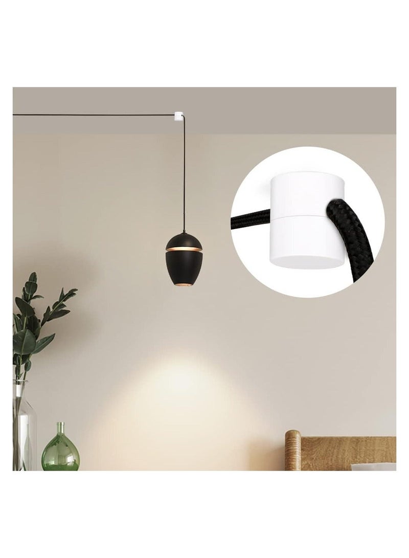 Swag Hook for Ceiling Hanging, Chandelier Ceiling Lights Cable for Hanging Lights, Hanging Lamp Hook, Modern Ceiling Hooks, White (6 Pcs) - Image 2