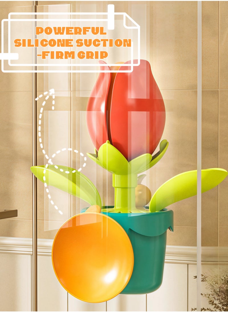 Paraphrase Interactive Baby Bath Toy, Water-Splashing Flower Toy with Suction Cup, Watering Can & Hook | Safe ABS Material, Fun Indoor & Outdoor Water Play for Toddlers and Kids  - Image 3